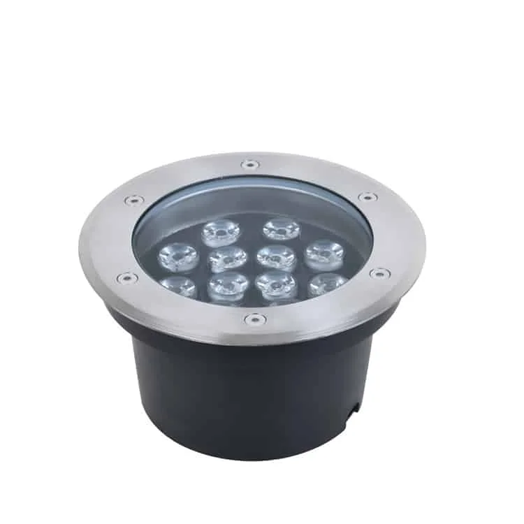 Luminárias de embutir IP68 em aço inoxidável 304