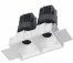 Downlight quadrado duplo sem borda
