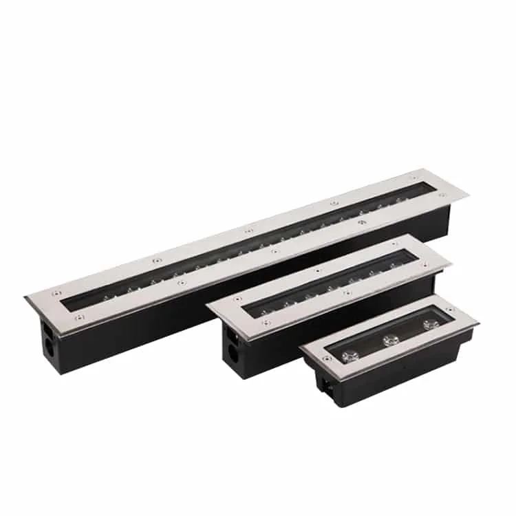 Luminárias lineares GL-L de embutir no solo
