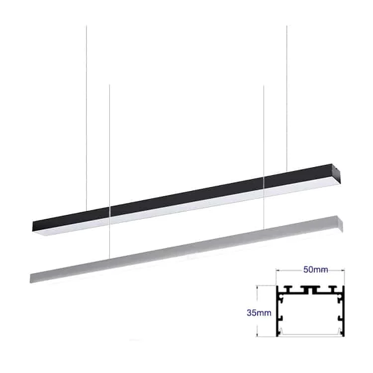 Luminária linear pendente