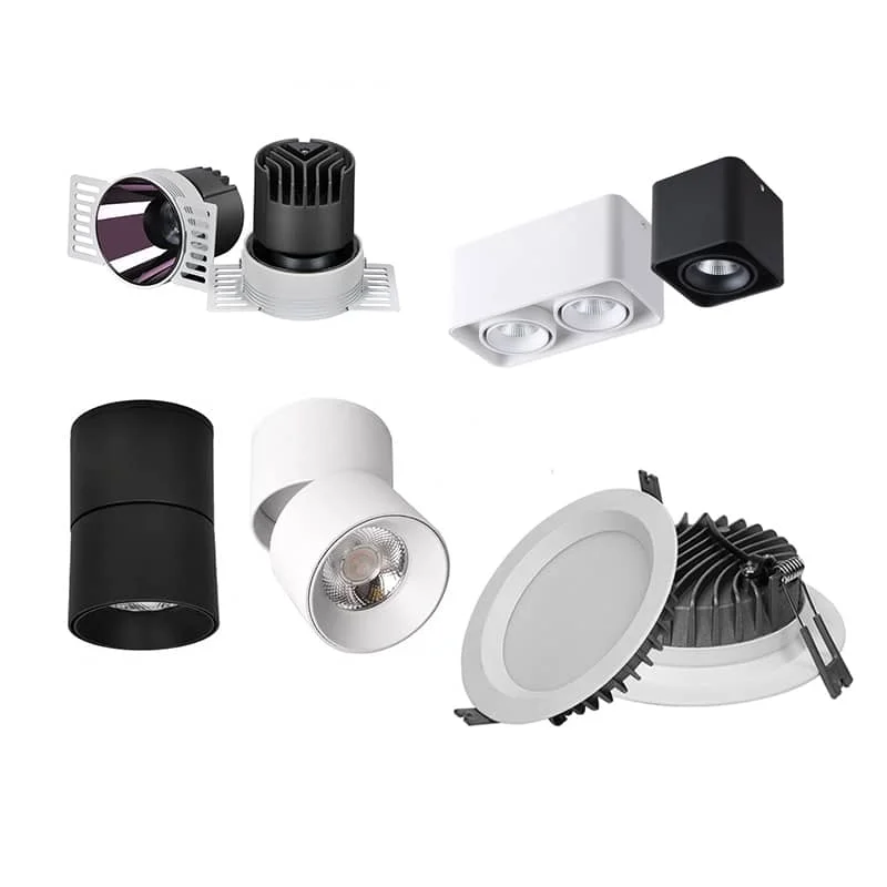 Downlights LED para iluminação comercial