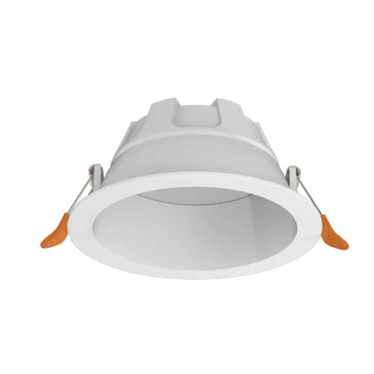 Downlight fixo branco com óptica profunda