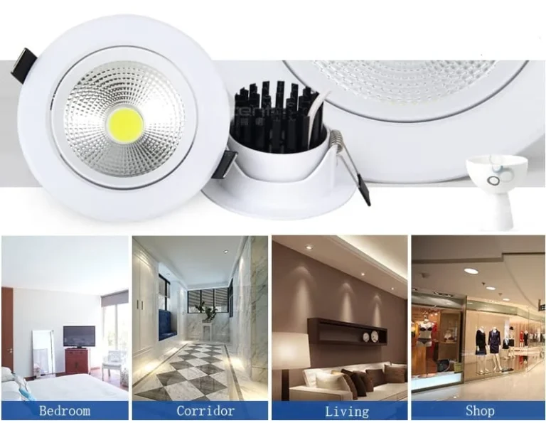 Aplicação de iluminação LED de embutir