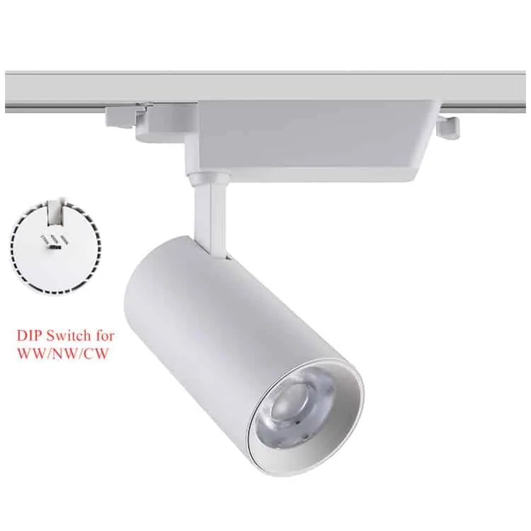 Spot LED de trilho com seletor