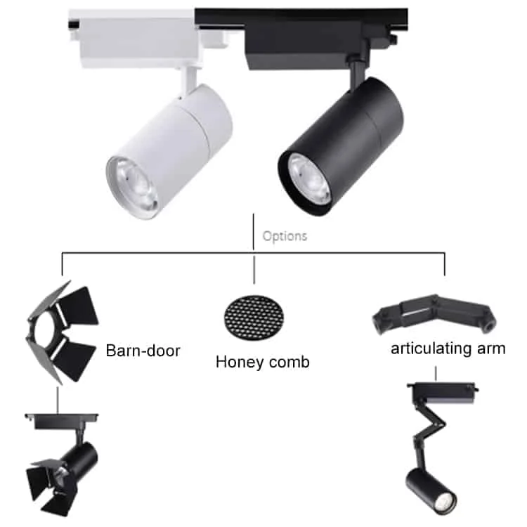 Spots LED para trilho