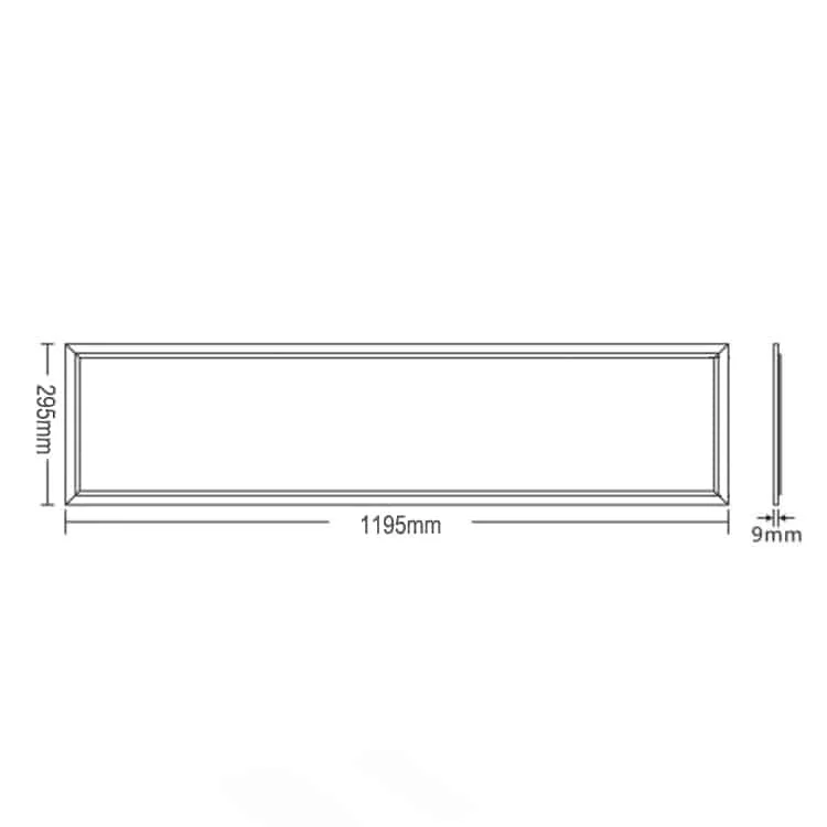Painel LED plano de 1 × 4 pés