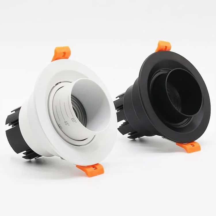 downlight de embutir com abertura ajustável