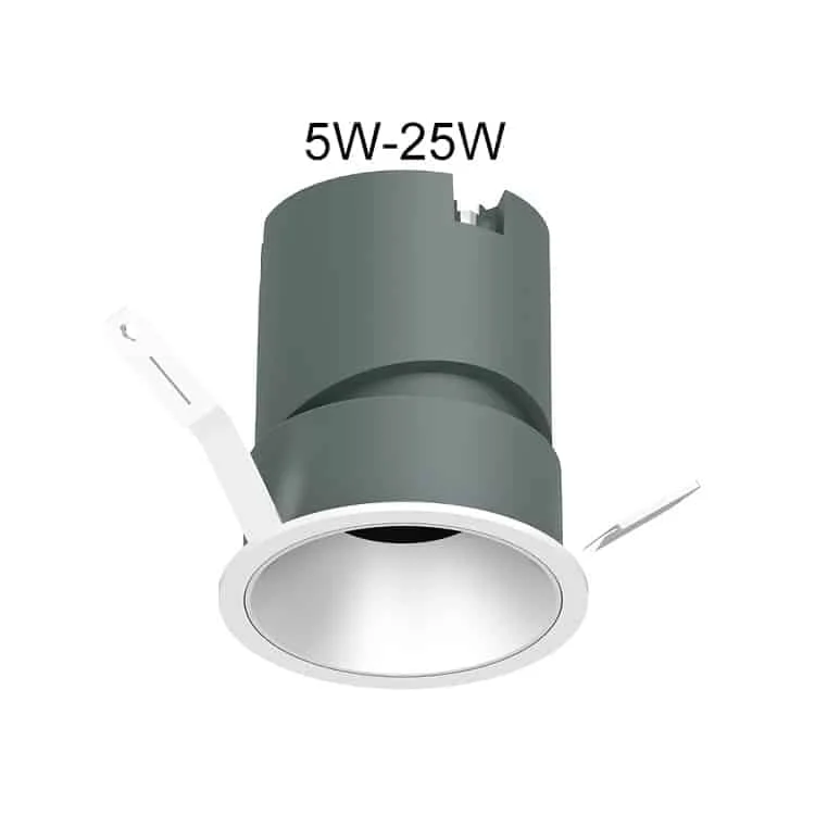 Downlights orientáveis de 7–45 W | Uso comercial | IP44