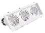Downlight triplo de embutir