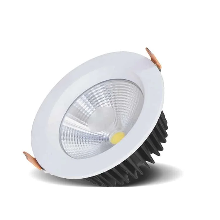 Downlights de embutir IP65 para banheiros, sanitários e lavanderias