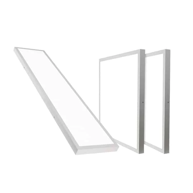 Painéis LED backlight com moldura de sobrepor