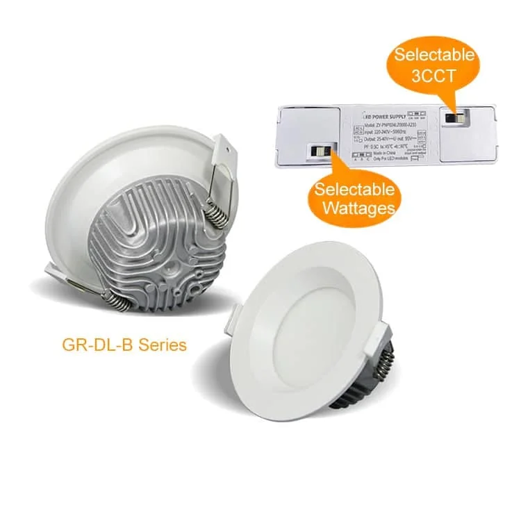 Downlight com branco ajustável