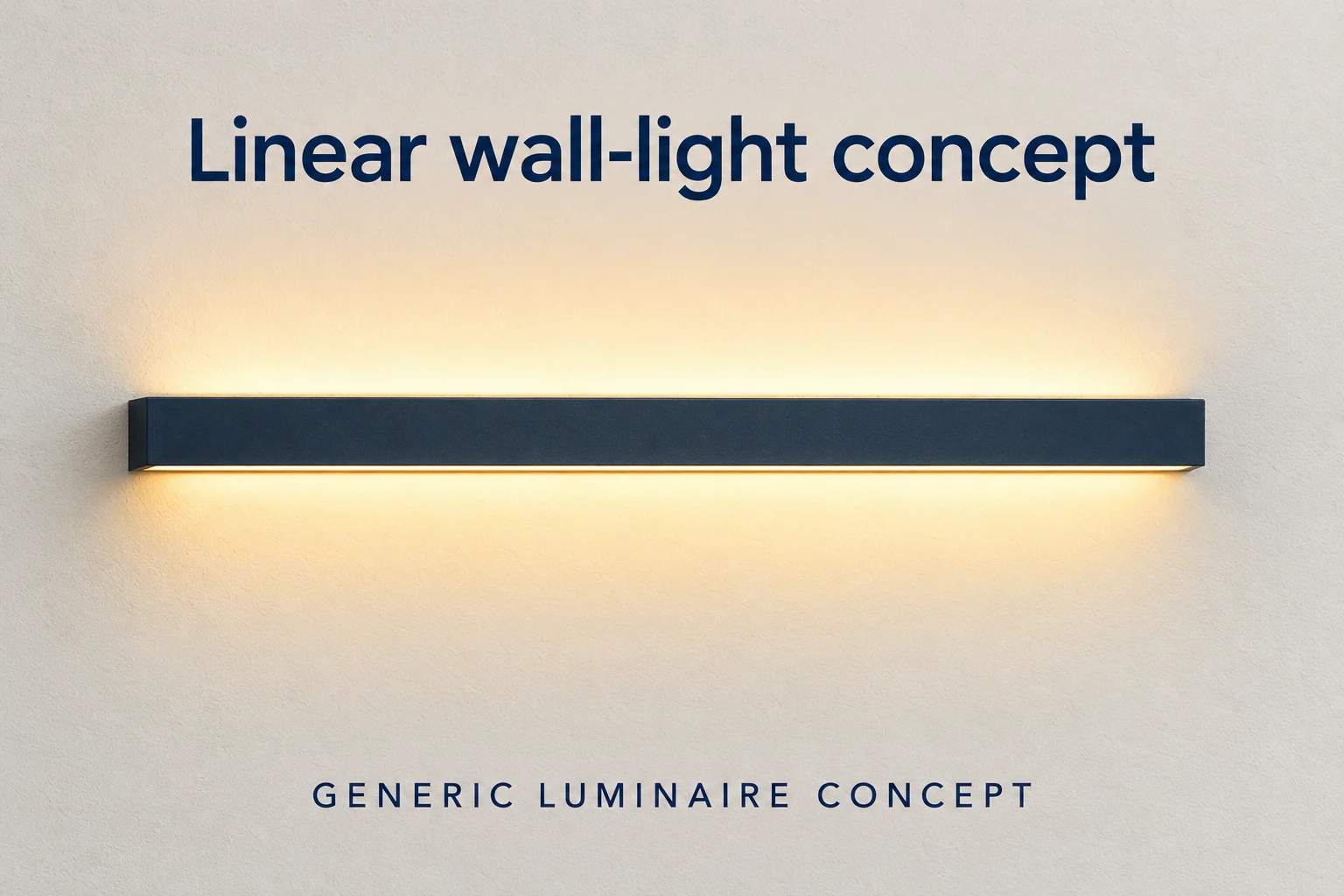 generic linear led wall luminaire concept