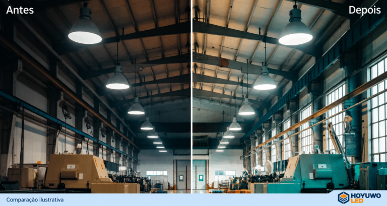 Modernização com luminárias high bay LED