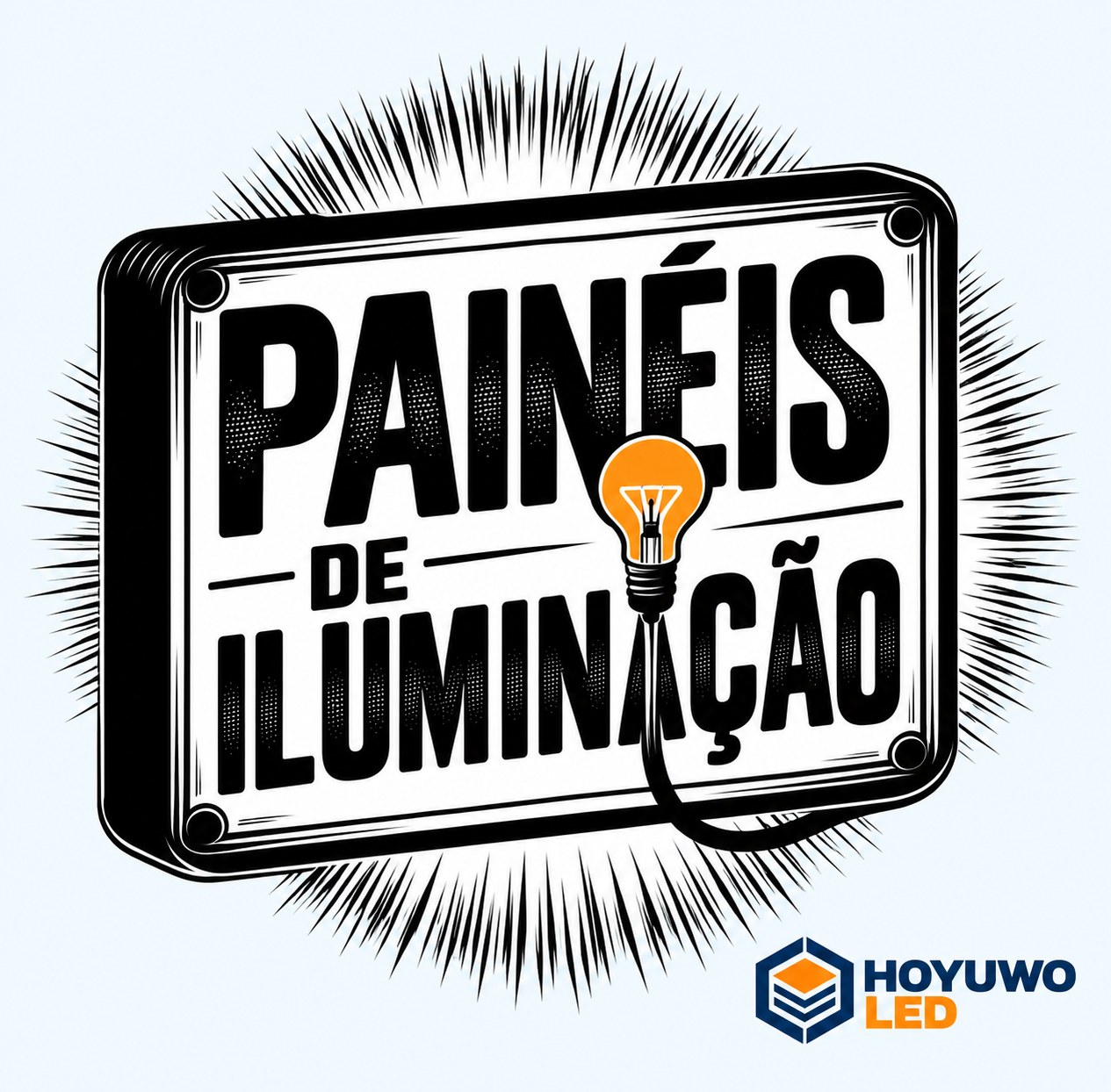 Iluminação com painéis